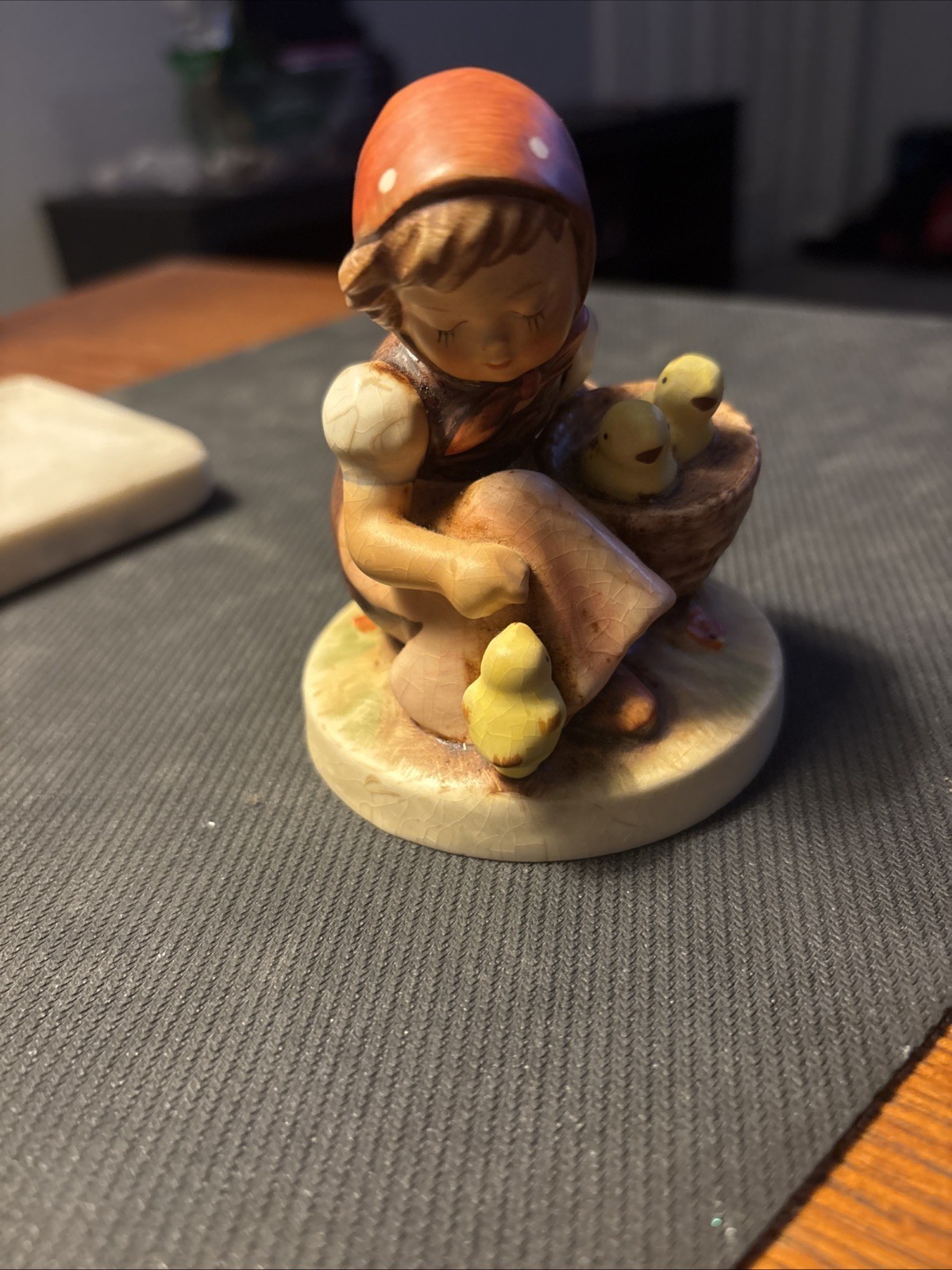 Vintage Collectible MI Hummel Goebel 'Chick Girl' # 57 Figurine W Germany 1980's