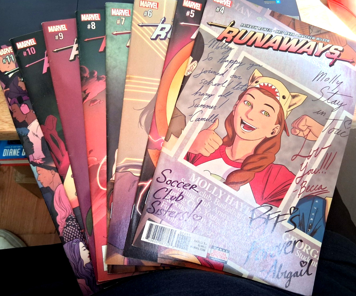 marvel runaways 4-11 comics