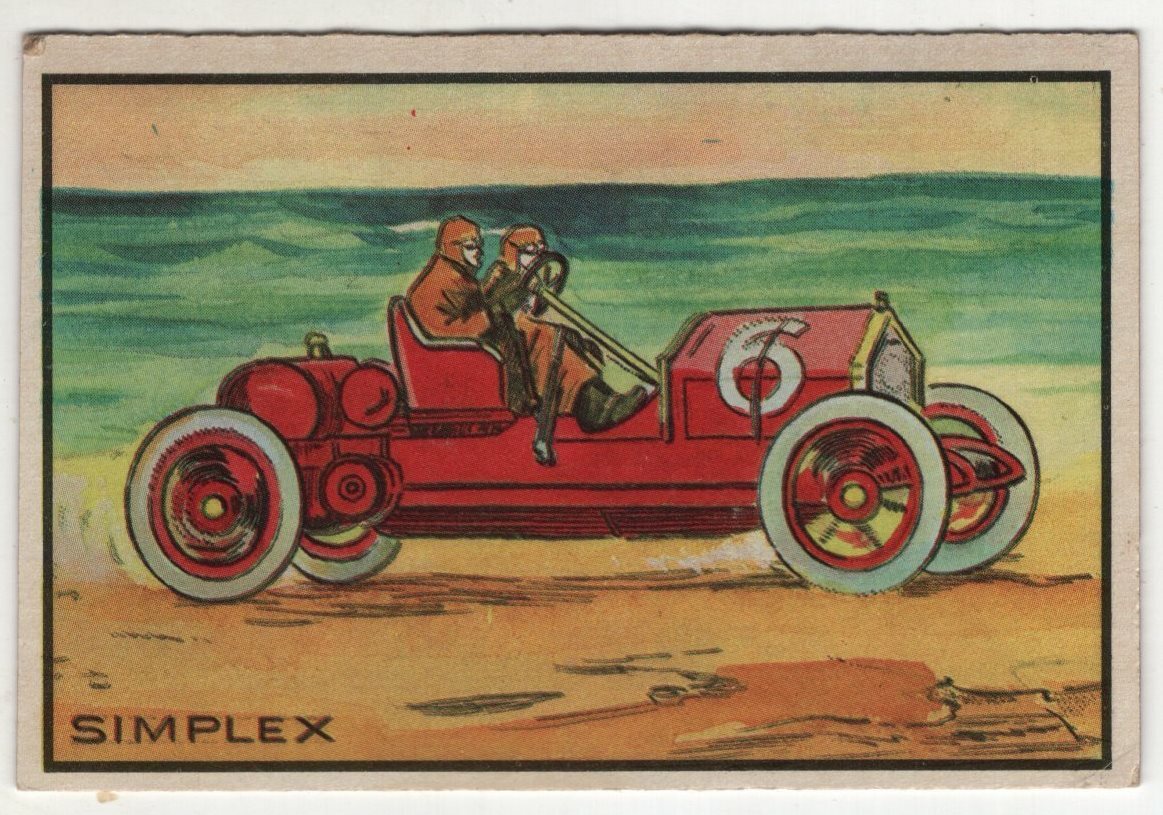 RARE 1953 Bowman B.G.H.L.I. Antique Autos Trading Card 3D No.43 Simplex