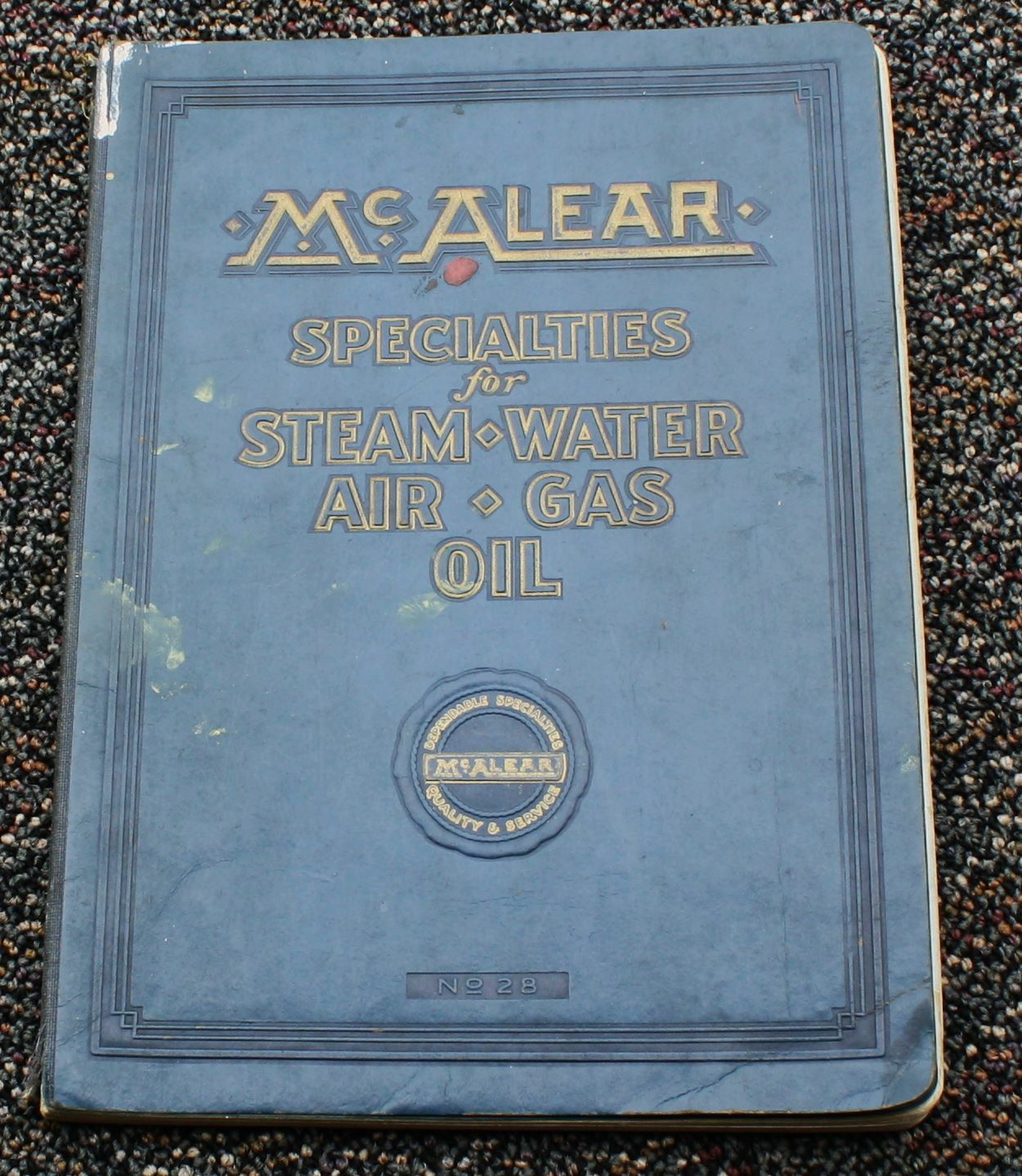 1925 McALEAR SPECIALTY. STEAM AIR GAS OIL WELL SERVICES FIELD EQUIPMENT CATALOG