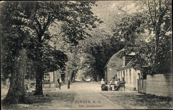 Postcard Bergen North Holland Netherlands, hotel café restaurant Duinvermaak - 3711438