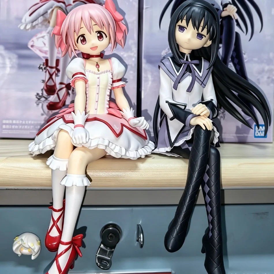 2PCS Magical Girl Anime Figures PVC Collectible Dolls 2 Poses with Box
