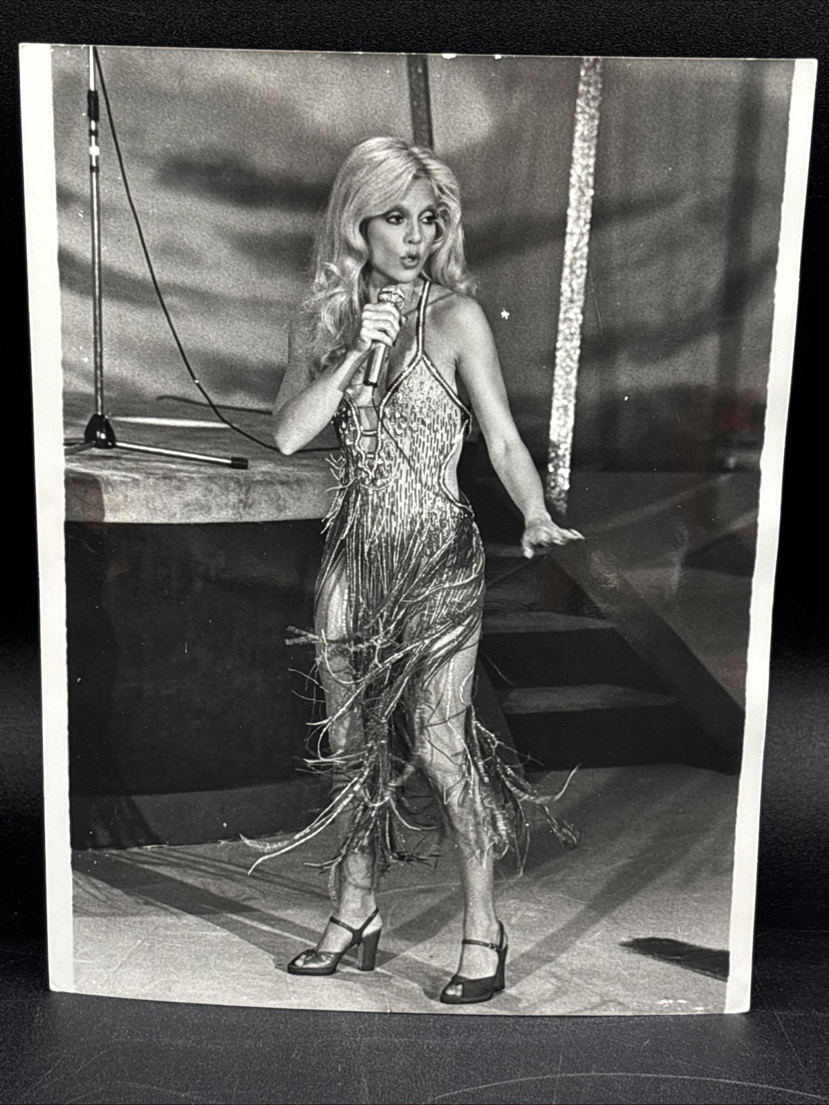 1977 Sylvie Vartan Press Photo Paris Interpress TF1 French Pop Singer