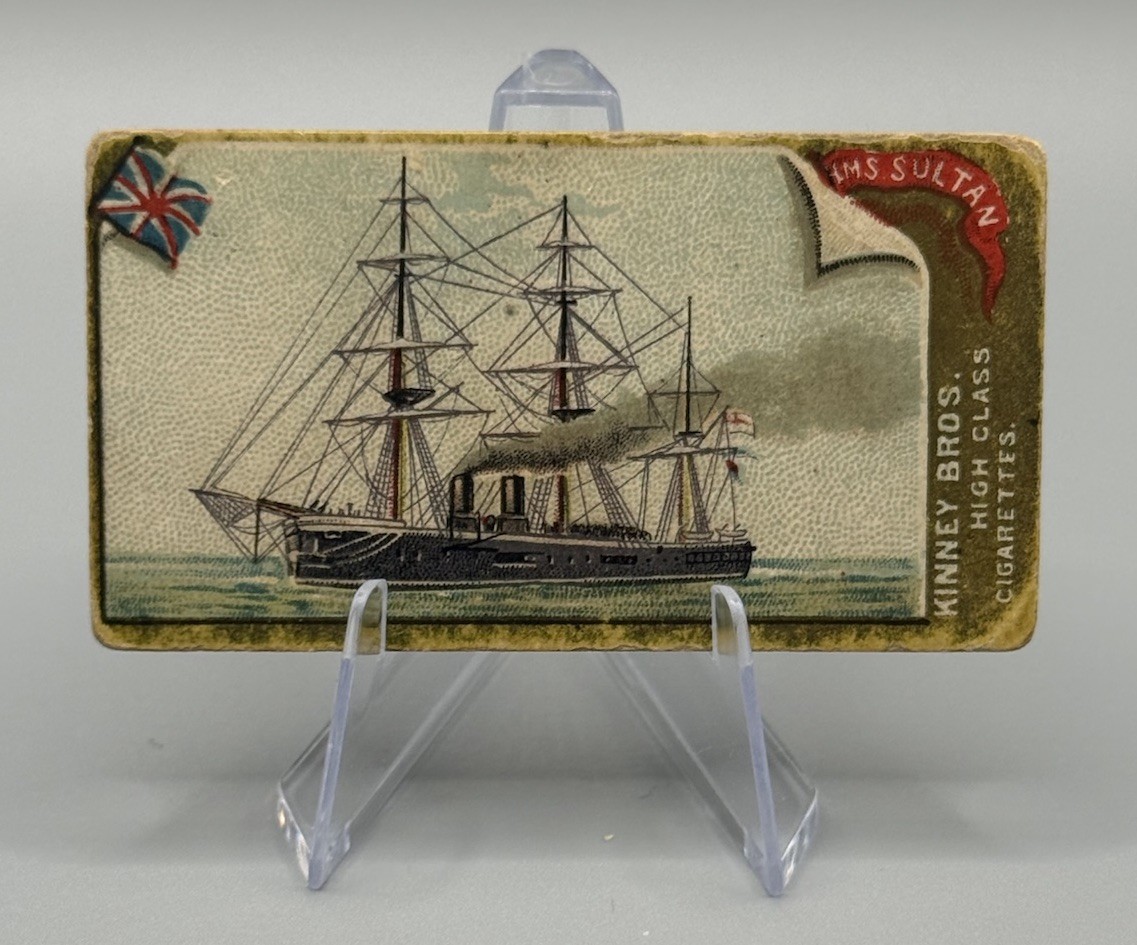 1889 Kinney Bros Naval Vessels of the World Tobacco N226 HMS Sultan British Navy