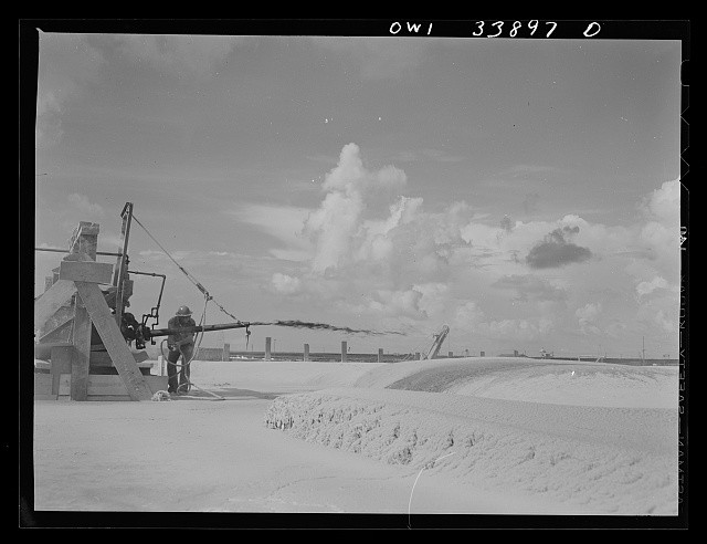 Grand Ecaille Louisiana 1943 Freeport Sulphur Company molten sulfur vat