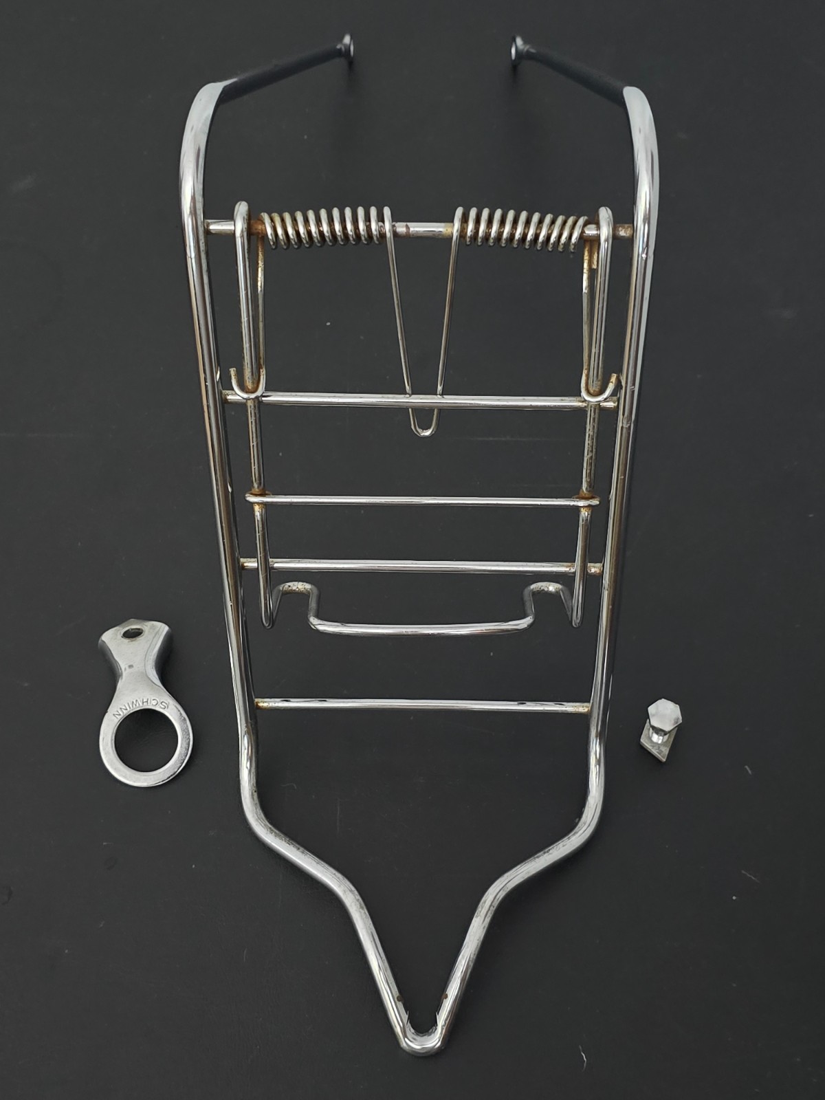 Vintage 1965 Schwinn Chrome Front Rack Typhoon Panther Corvette Jaguar 26” Bike