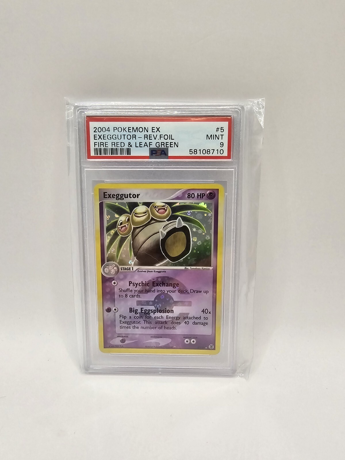 Pokemon Exeggutor 5/112 EX Fire Red & Leaf Green Cosmos Holo PSA 9 Eng