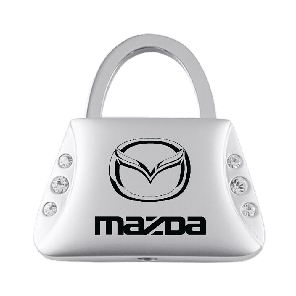 Mazda Keychain & Keyring - Purse Shape Key Chain with Crystals Bling