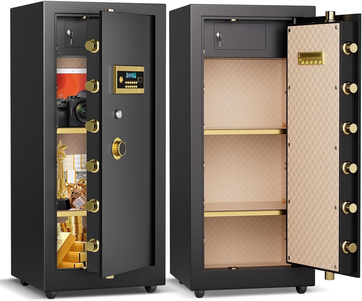 Extra Large Home Safe Box for Office with Wheel,Heavy Duty Safe with Digital Pad