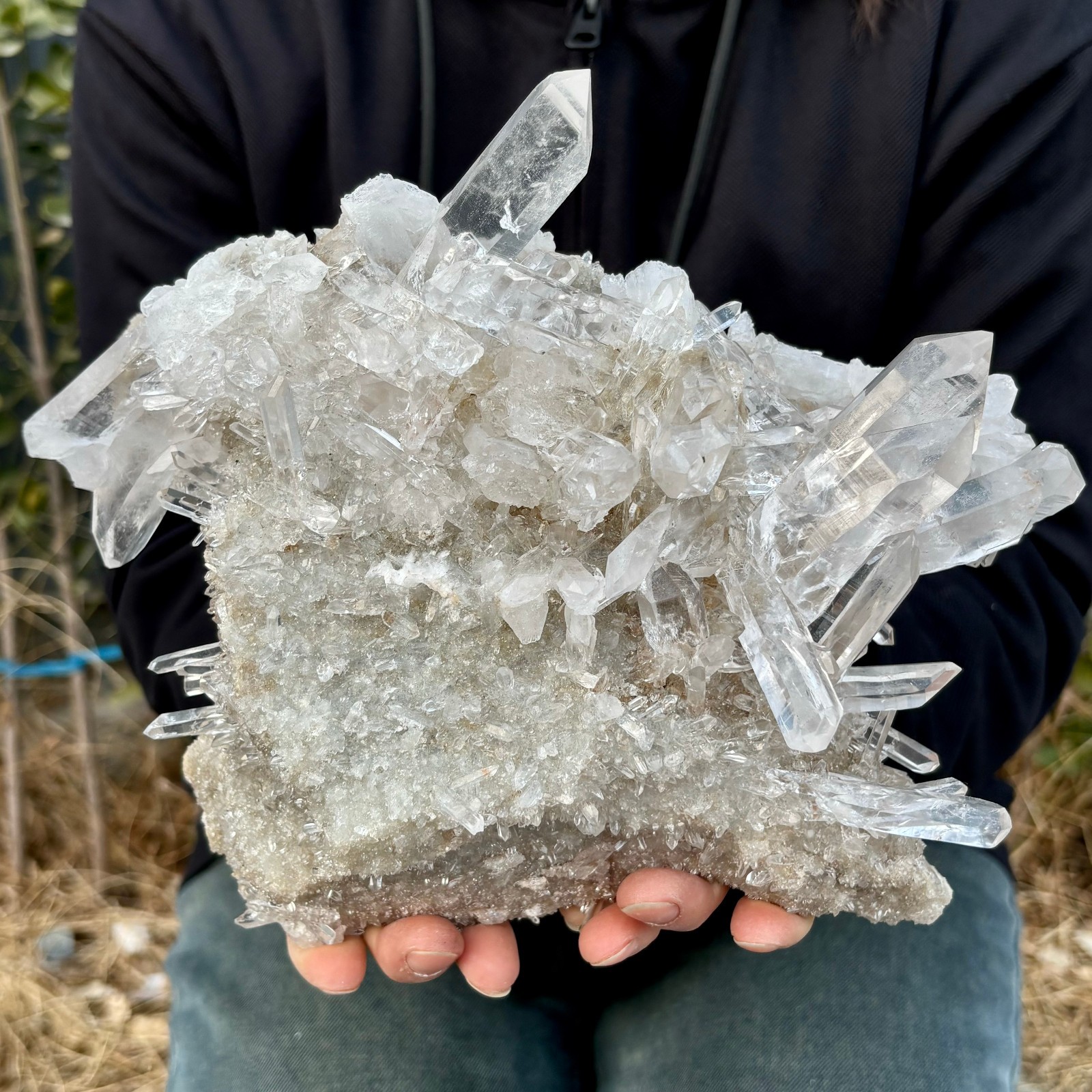 7.91LB A+++Natural white Crystal Himalayan quartz chunk mineralsls