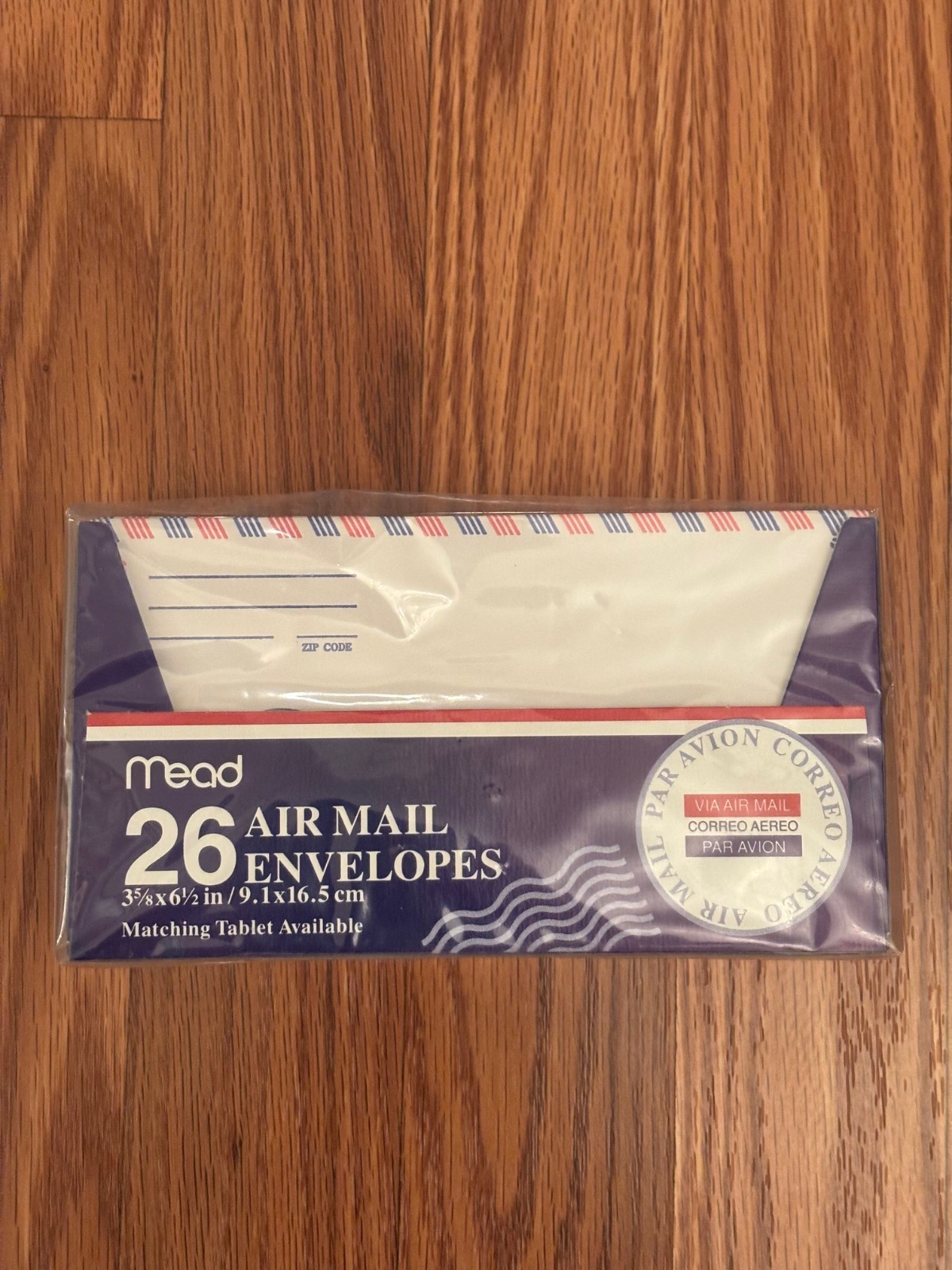 Vintage Mead Air Mail Envelopes 26 per Box 3-5/8” x 6-1/2” /9. 1 x 16.5 
