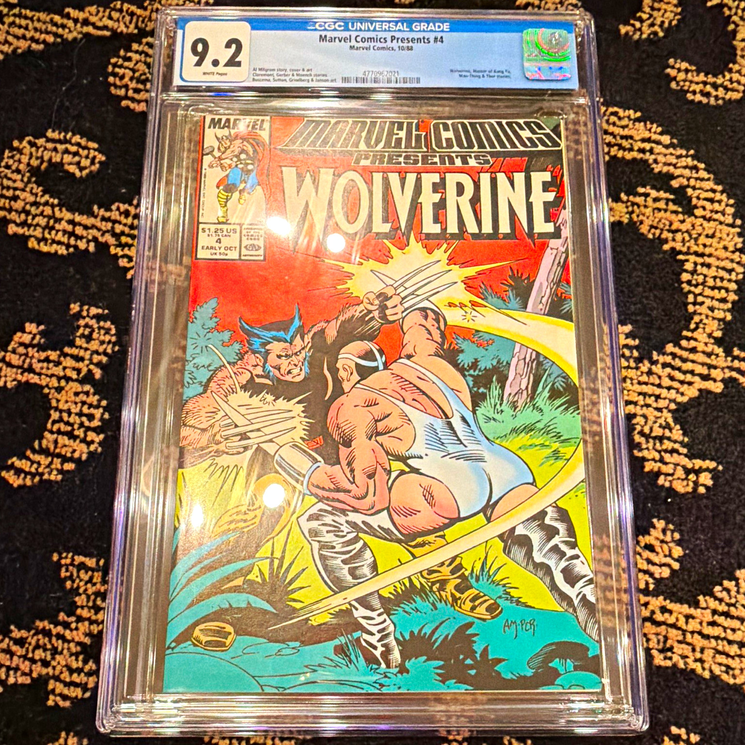 Marvel Comics Presents #4 CGC 9.2 (1988) Wolverine Michael Golden 1st Print Rare