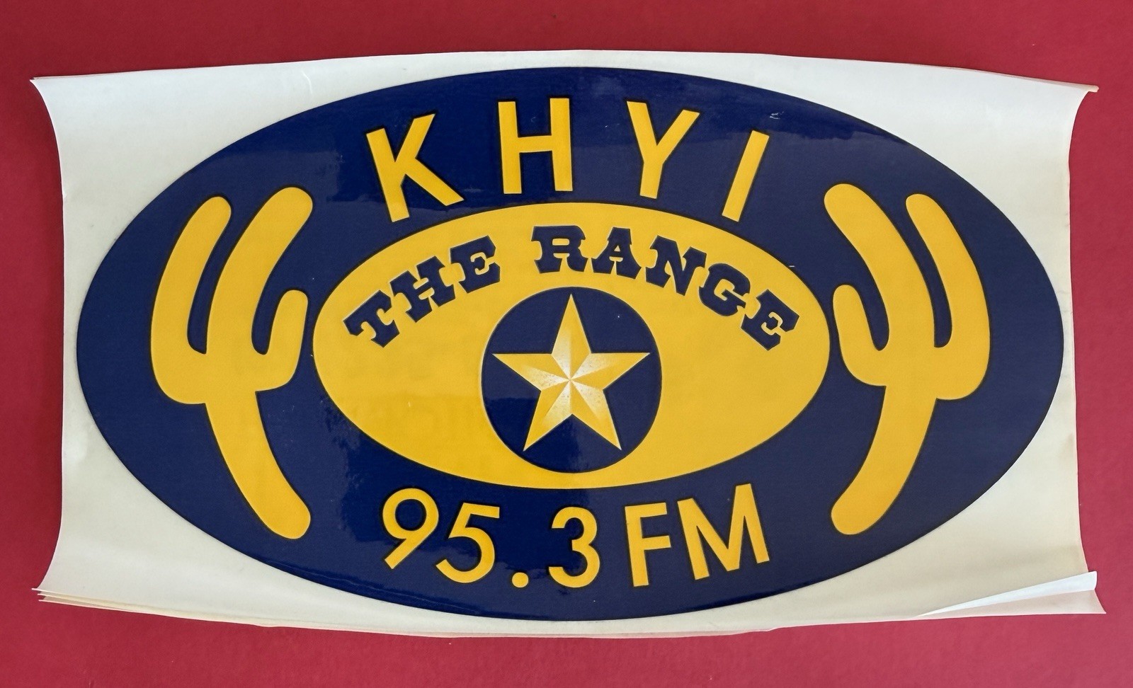 KHYI 95.3 FM THE RANGE STICKER - Vintage DFW Alternative Country Music Daily