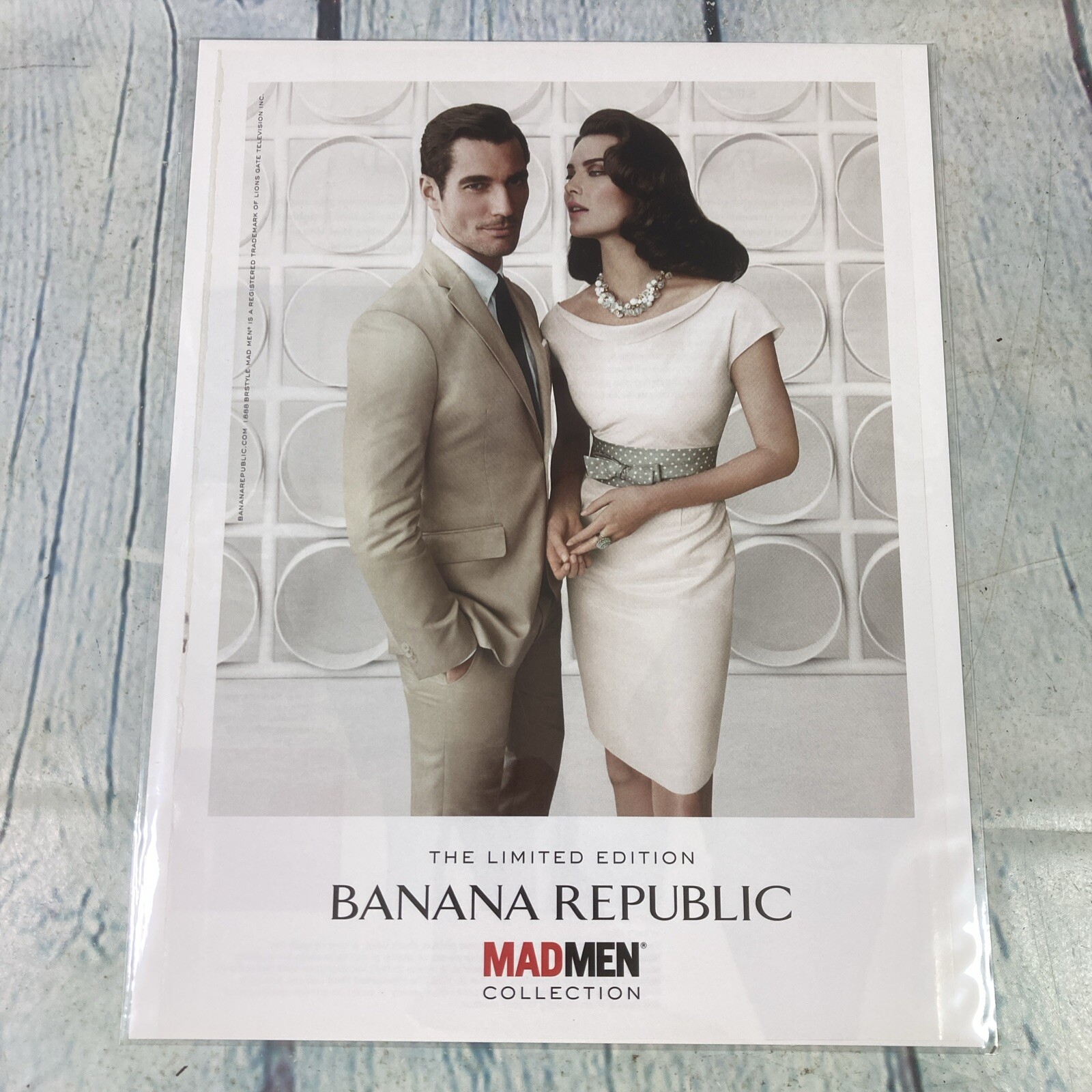 2012 Sexy Lady Body Banana Republic Mad Men Print Ad/Poster Pinup Magazine Pg