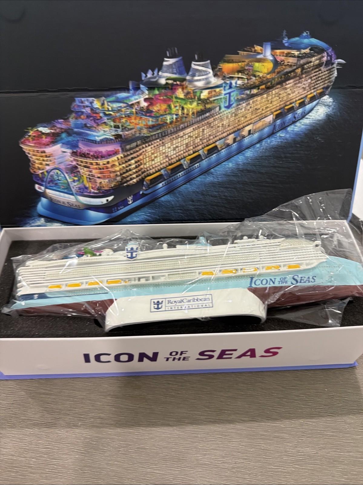 NEW Royal Caribbean Icon of the Seas Cruise Official Licensed Ship Model