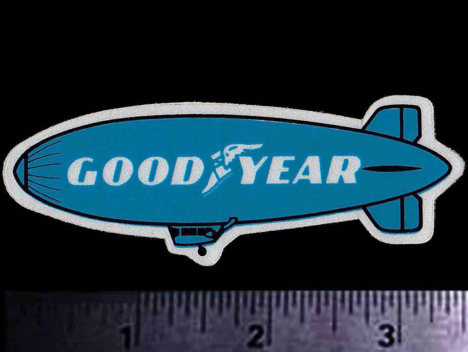 GOOD YEAR Blimp - Original Vintage 1970's Racing Decal/Sticker - 3.50 inch
