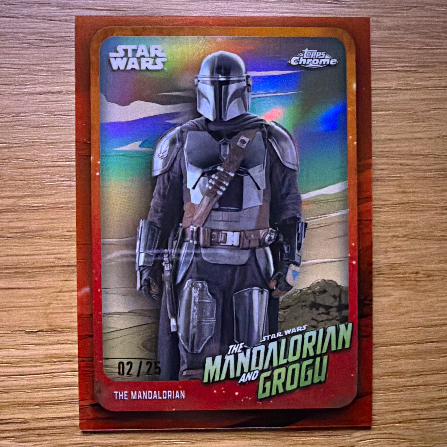 2024 Topps Chrome Star Wars Mandalorian & Grogu MAGP-MAN The Mandalorian 02/25