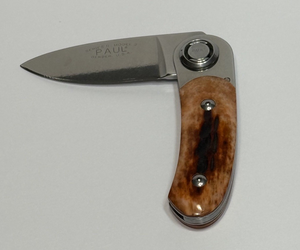 Vintage Gerber Paul Series II Model 2 Folding Pocket Knife Made In The USA