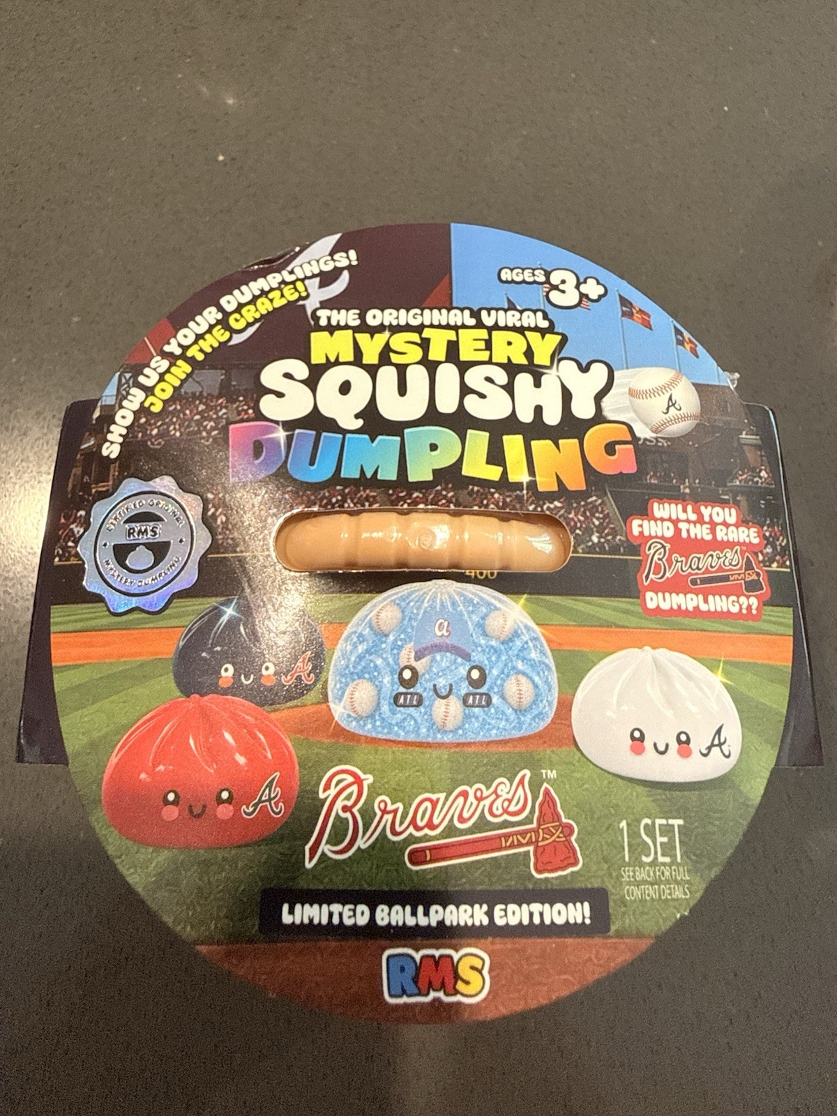 RMS Mystery Squishy Dumpling Atlanta Braves Edition Ballpark 2026