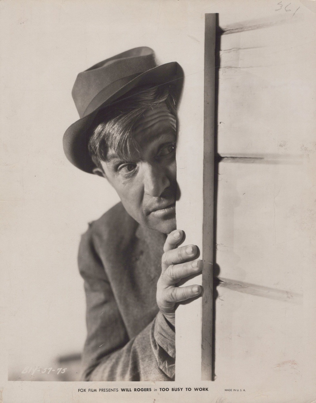 Will Rogers Too Busy to Work Fox Pre-Code Hollywood RARE 1932 - Original Photo