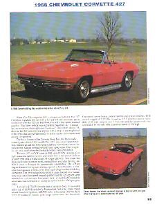 1966 Chevy Corvette 427 Roadster Article - Must See 