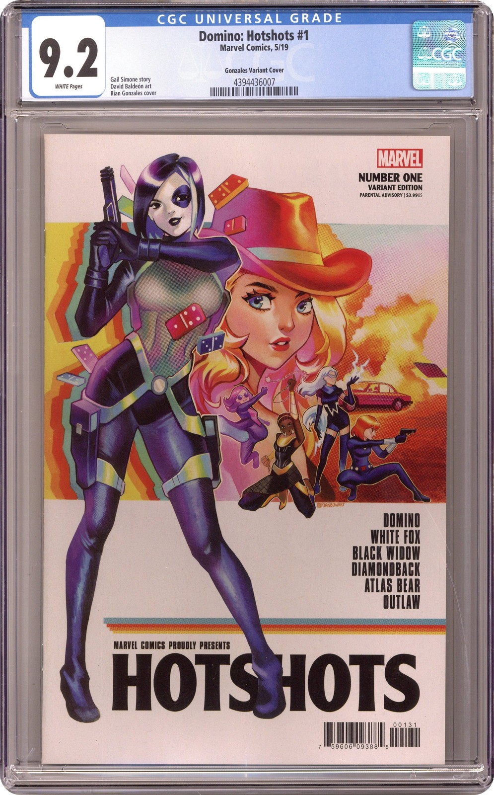 Domino Hotshots 1B Gonzales 1:25 Variant CGC 9.2 2019 4394436007