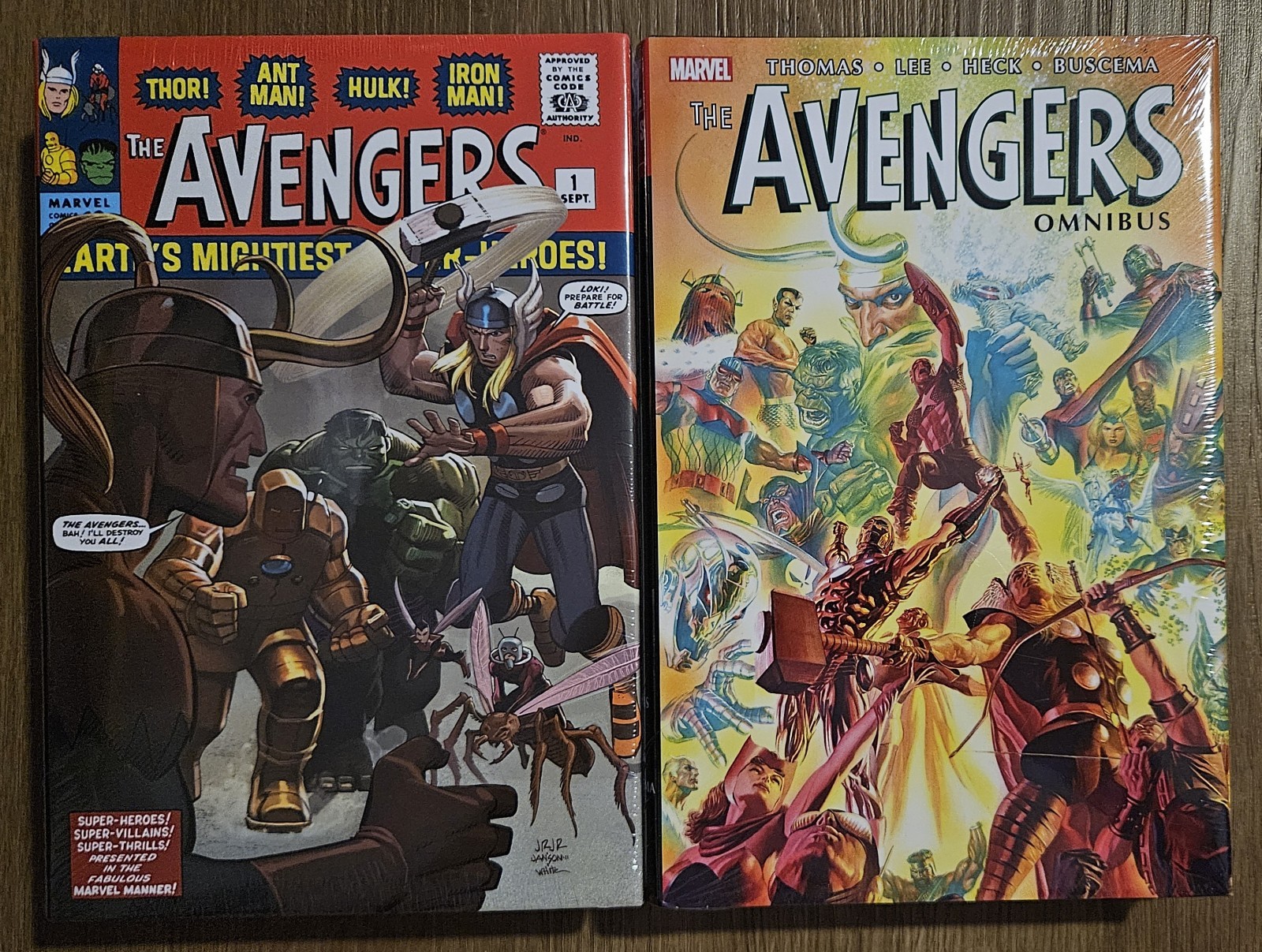 The Avengers Omnibus Vol. 1 and Vol. 2 Brand New Sealed 2012 2015 Marvel 