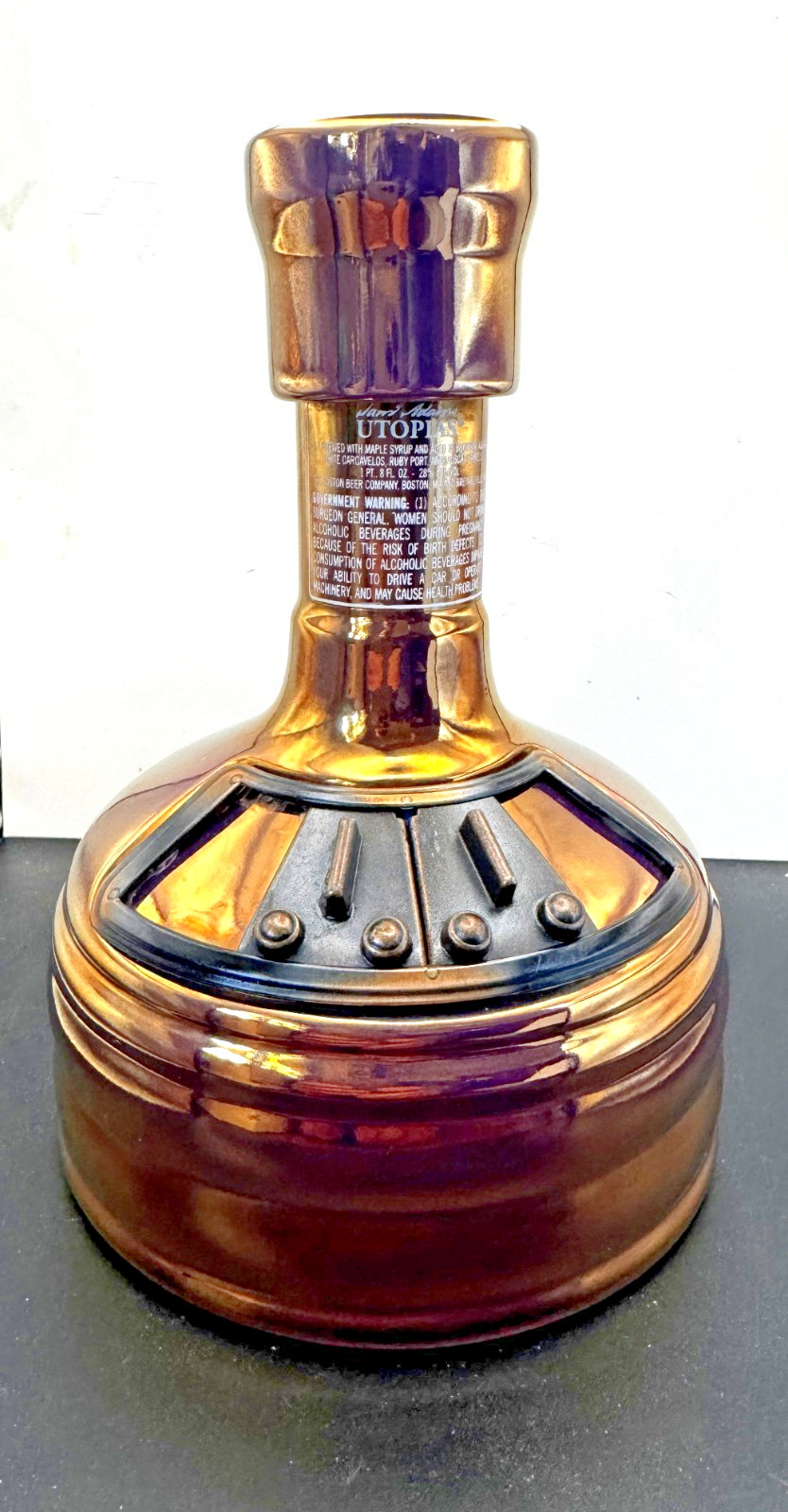 Samuel Adams Utopias 2017 Decanter #12545 Empty Ceramic Bottle Rare Collectible