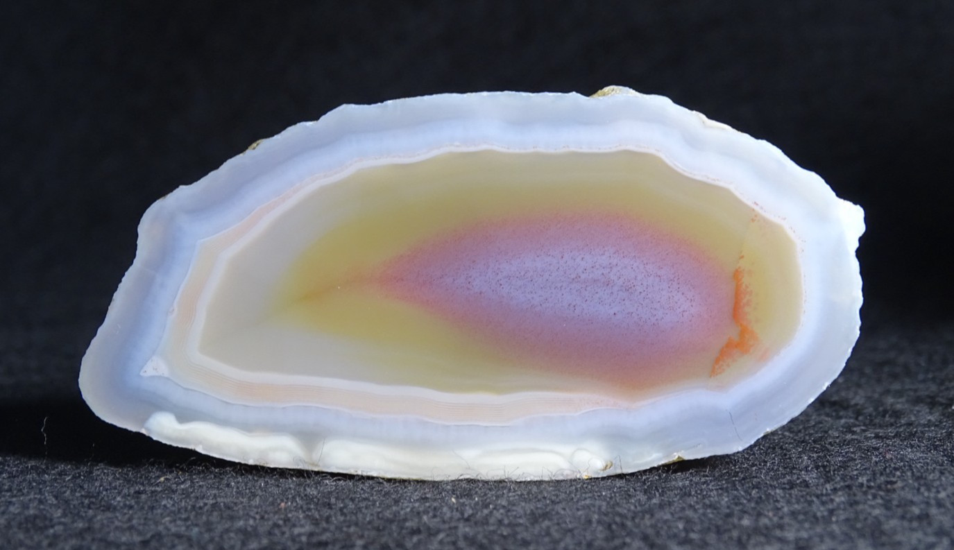 Laguna Agate Half Nodule Collector Rock Mexico Old Stock
