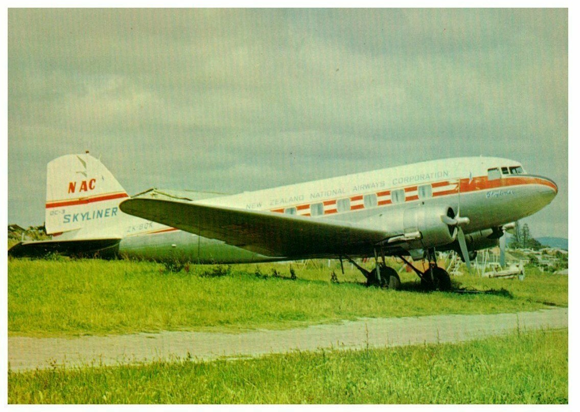 N A C D C 3 Skyliner Airplane Postcard 