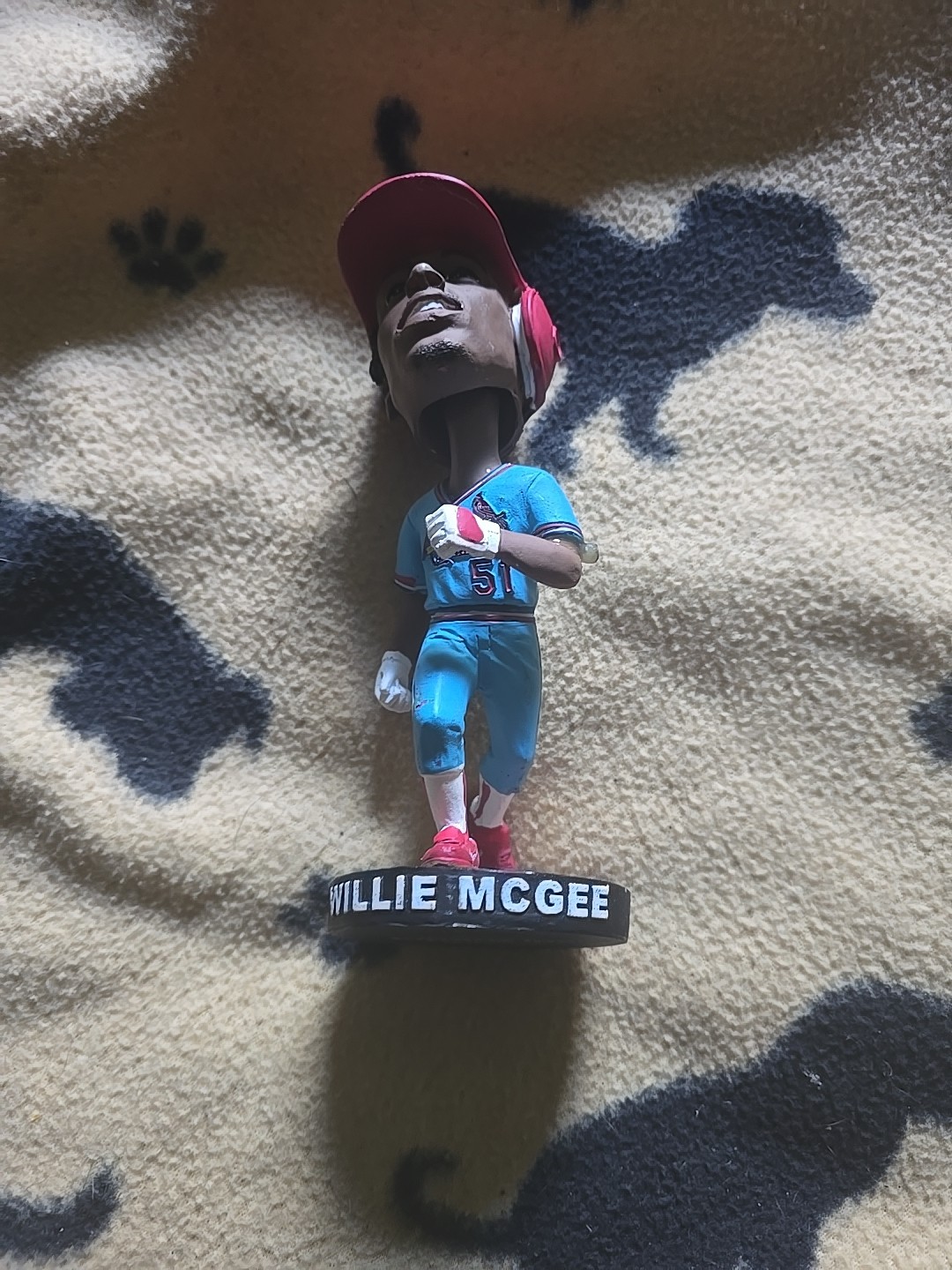 Willie McGee St. Louis Cardinals Bobblehead No Box MLB Collectible