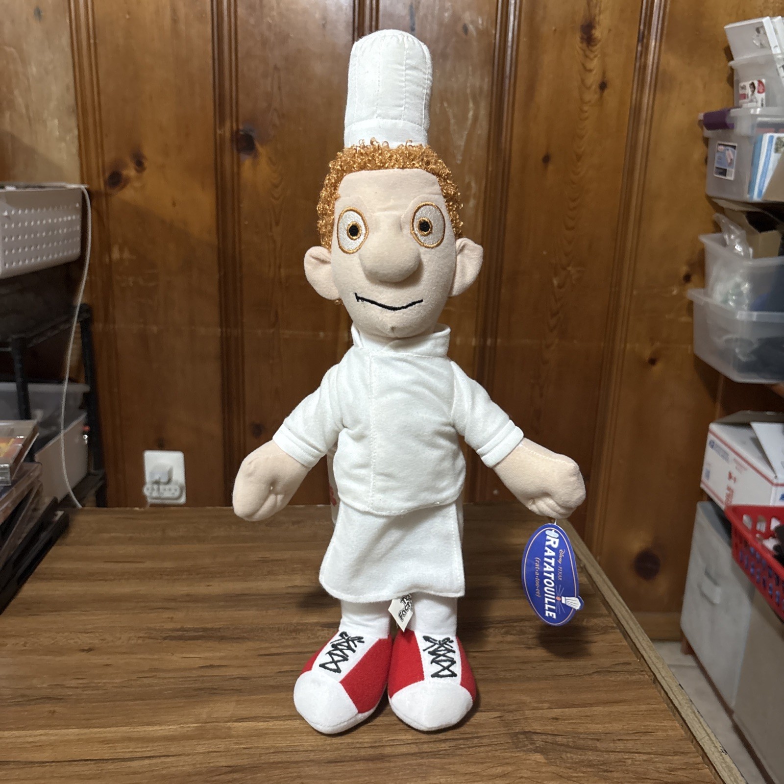 NEW W/ TAGS Disney Ratatouille Alfredo Linguini 18” Plush Chef 2007 Pixar Movie
