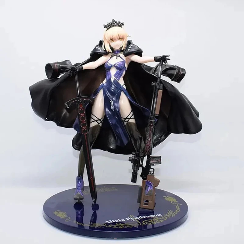 25cm Fate Stay Night Saber Alter Figure PVC Statue Model Toy Gift Decor