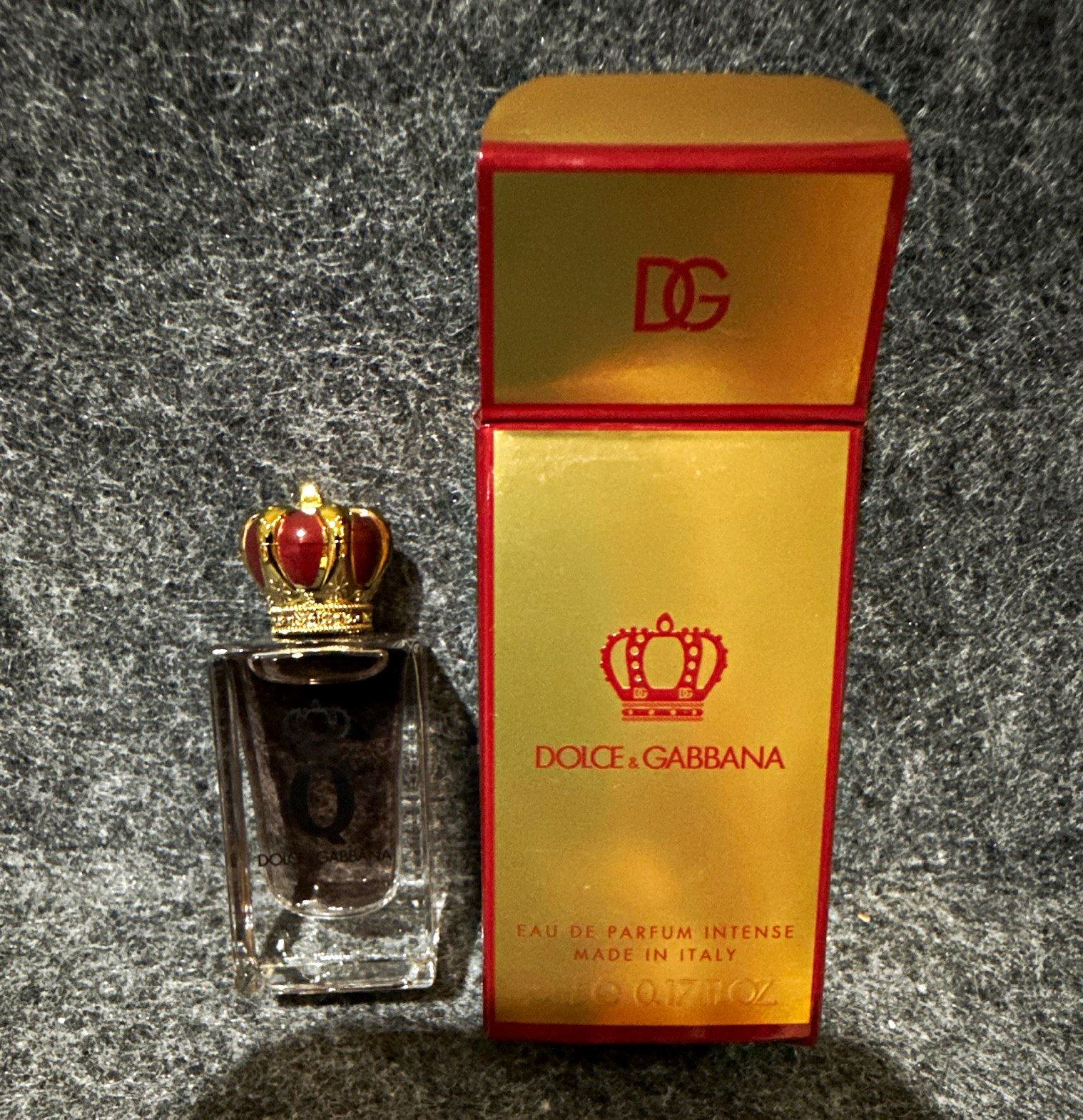 Dolce & Gabbana Q Eau de Parfum Intense Miniature Perfume Bottle 5 mL w/ Box