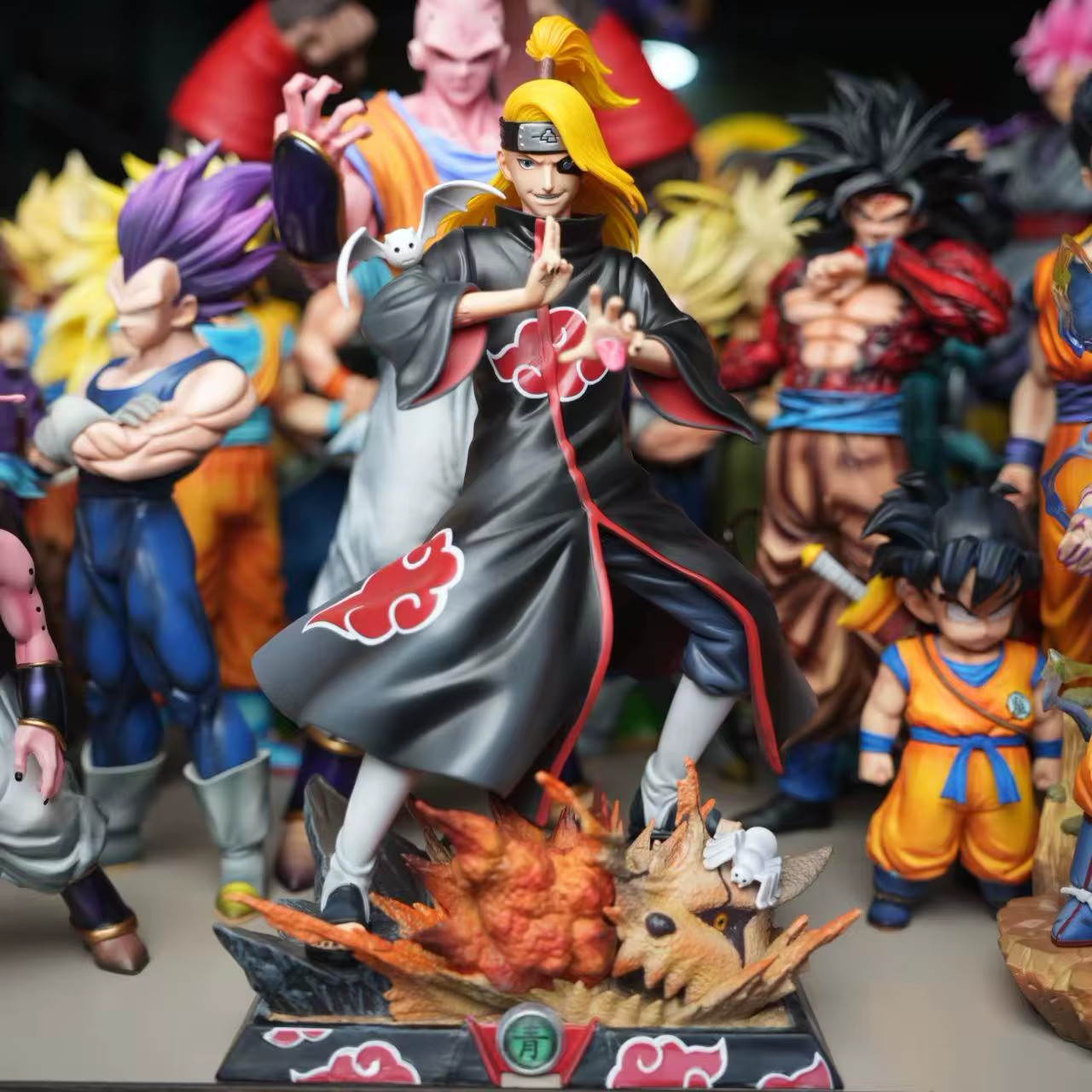 Naruto Shippuden Deidara Figure 30CM GK Akatsuki Anime Statue Collectible