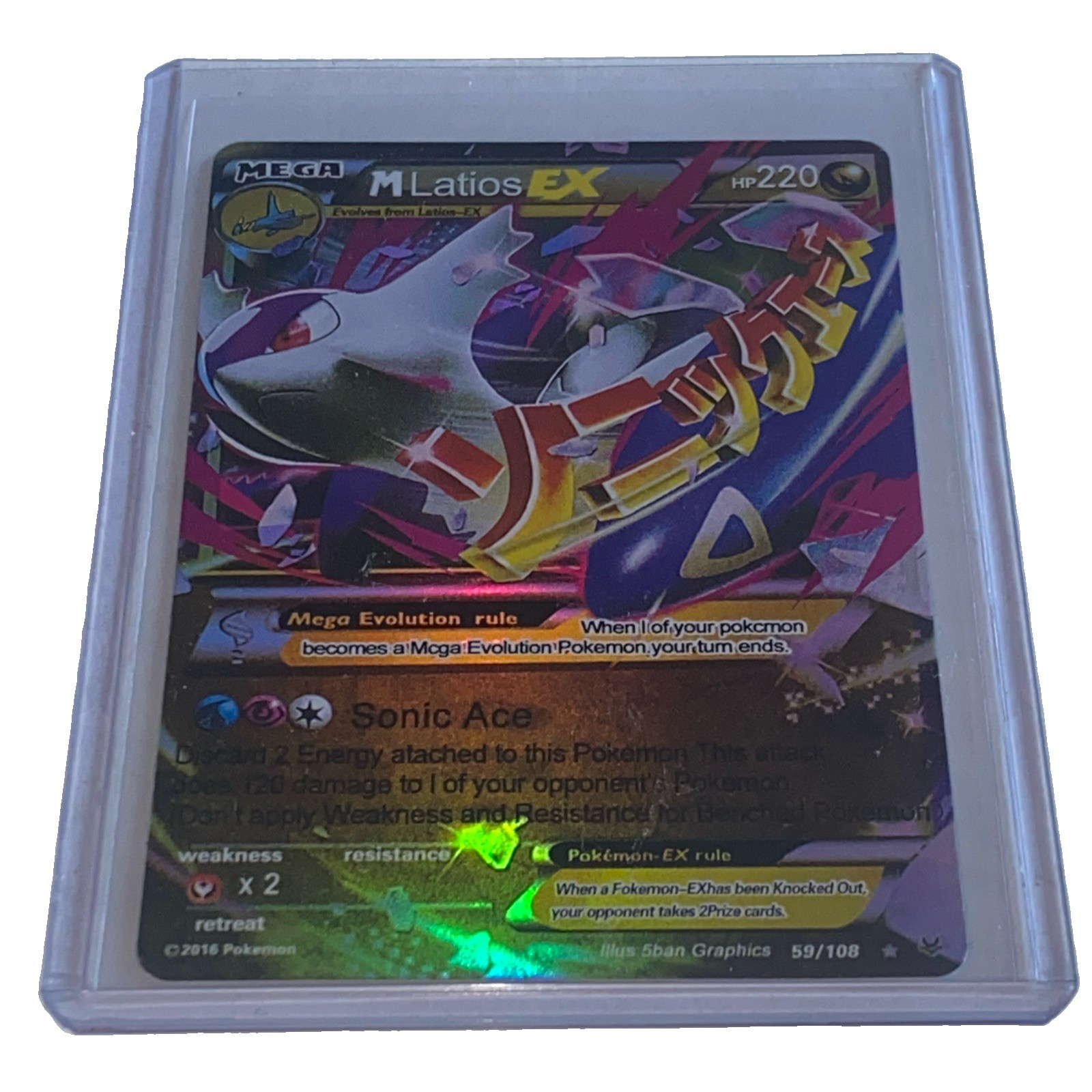 Pokémon M Latios EX 59/108 Roaring Skies Ultra Rare Holo Mega EX