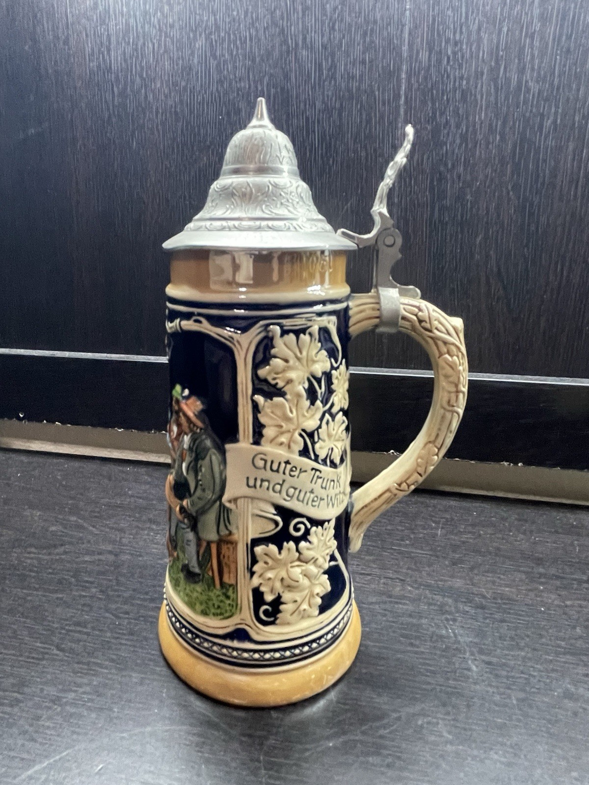 Vintage Marzi & Remy Beer Stein, Flirting Scene, No. 2452, Germany, Full Color