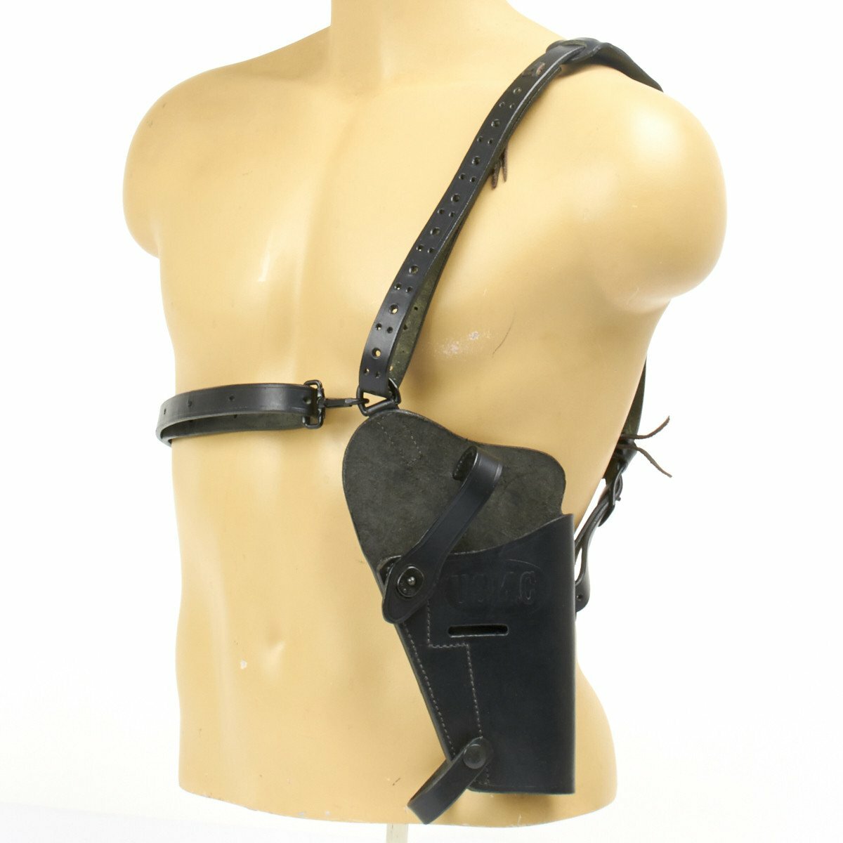 US Army M7 Shoulder Holster Leather Black Colt M1911 WWII + Vietnam, Pistol Bag