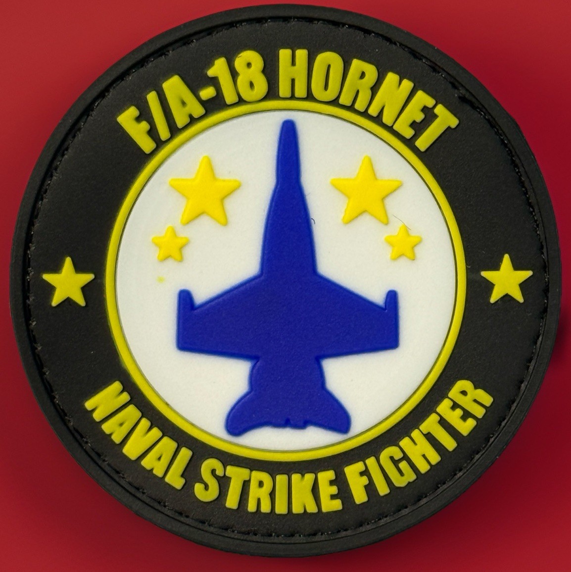 USAF NAVY McDonnell Douglas F/A-18 HORNET FIGHTER Military Hook And Loop Patch