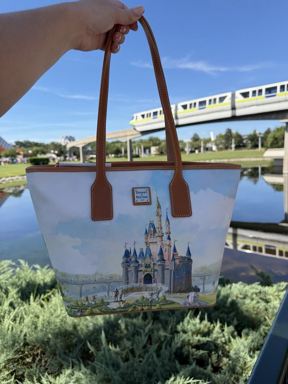 2026 Walt Disney World 55th Anniversary Dooney & Bourke Castle Tote Bag NEW