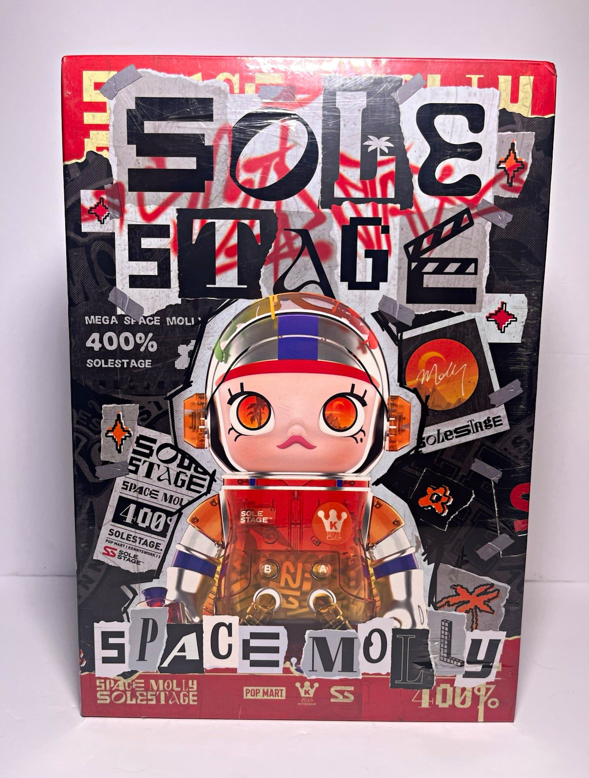 POP MART MEGA SPACE MOLLY 400% SOLESTAGE x KENNY WONG — BRAND NEW UNOPENED