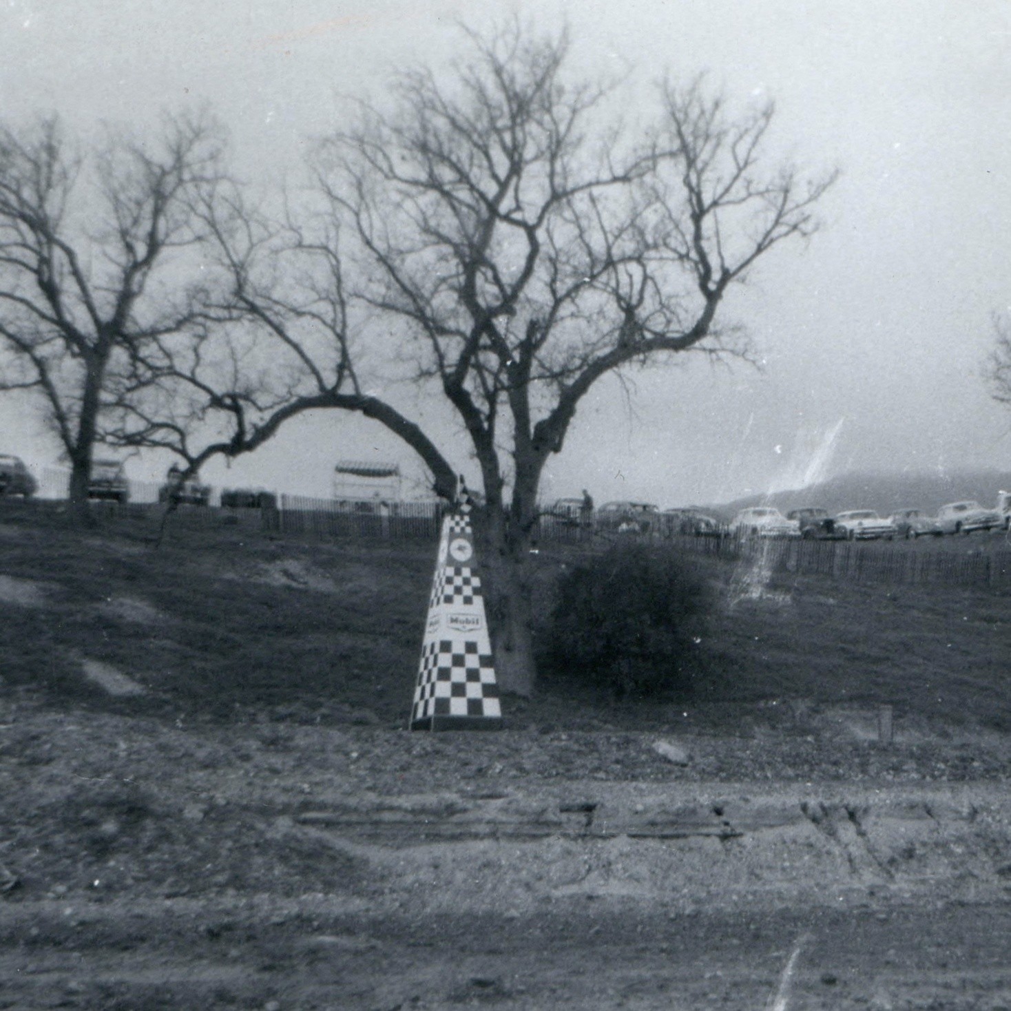 c1960s Sports Car Racing Track Mobil Marker Cone Snapshot Photo Auto Raceway 5\