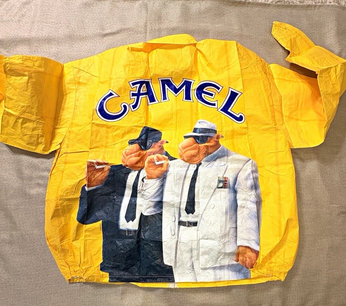 1992 Vintage Camel Cigarettes Tyvek Jacket XL NOS Unworn Tobacco Advertising