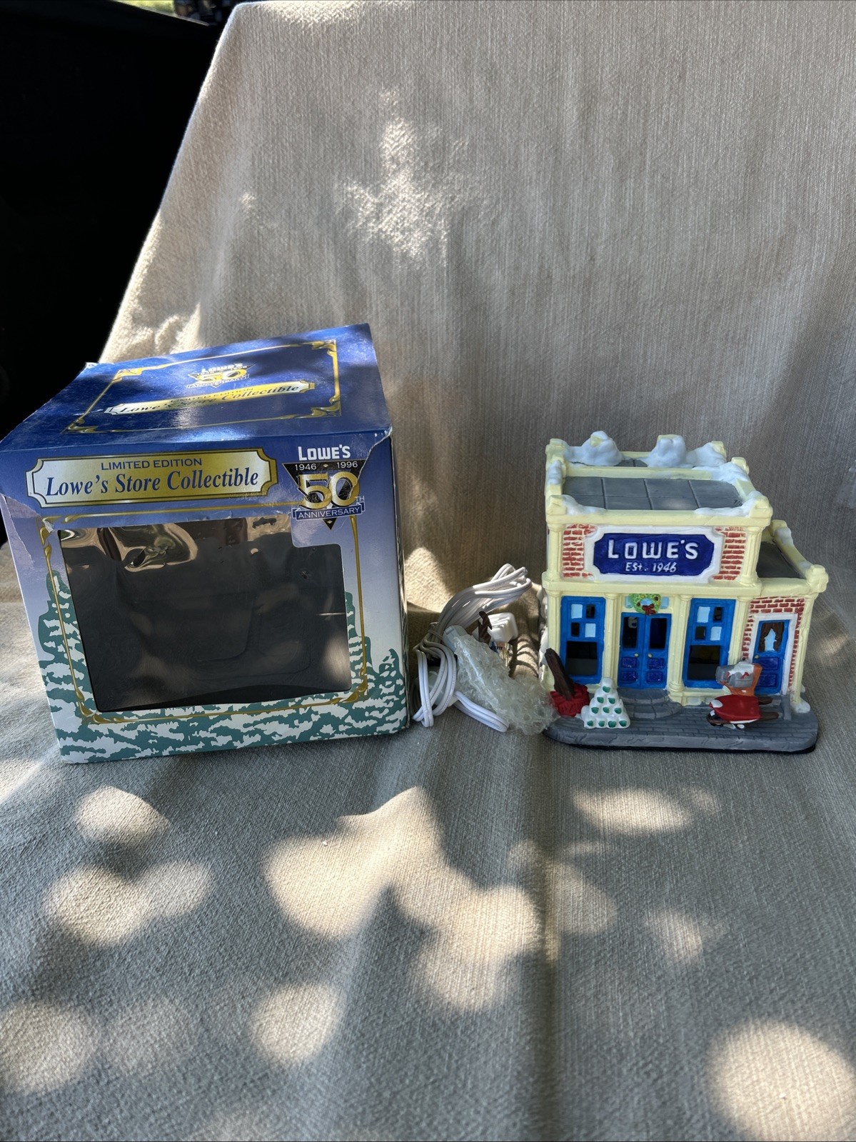 Vintage 1996 Limited Edition Lowe's Store Collectible 50th Anniversary Porcelain