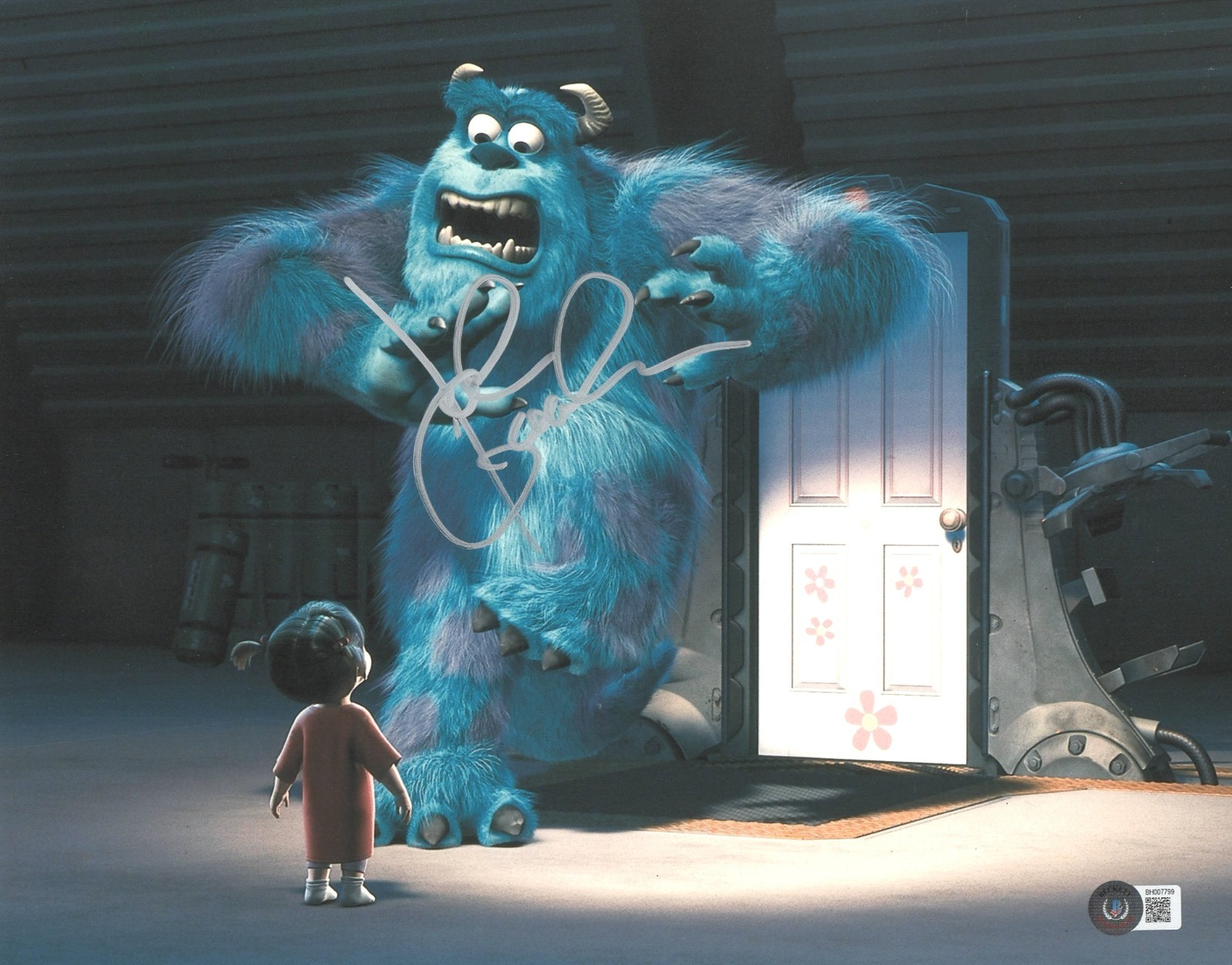 John Goodman Signed Autograph Monsters Inc. 11x14 Photo Beckett BAS Sulley
