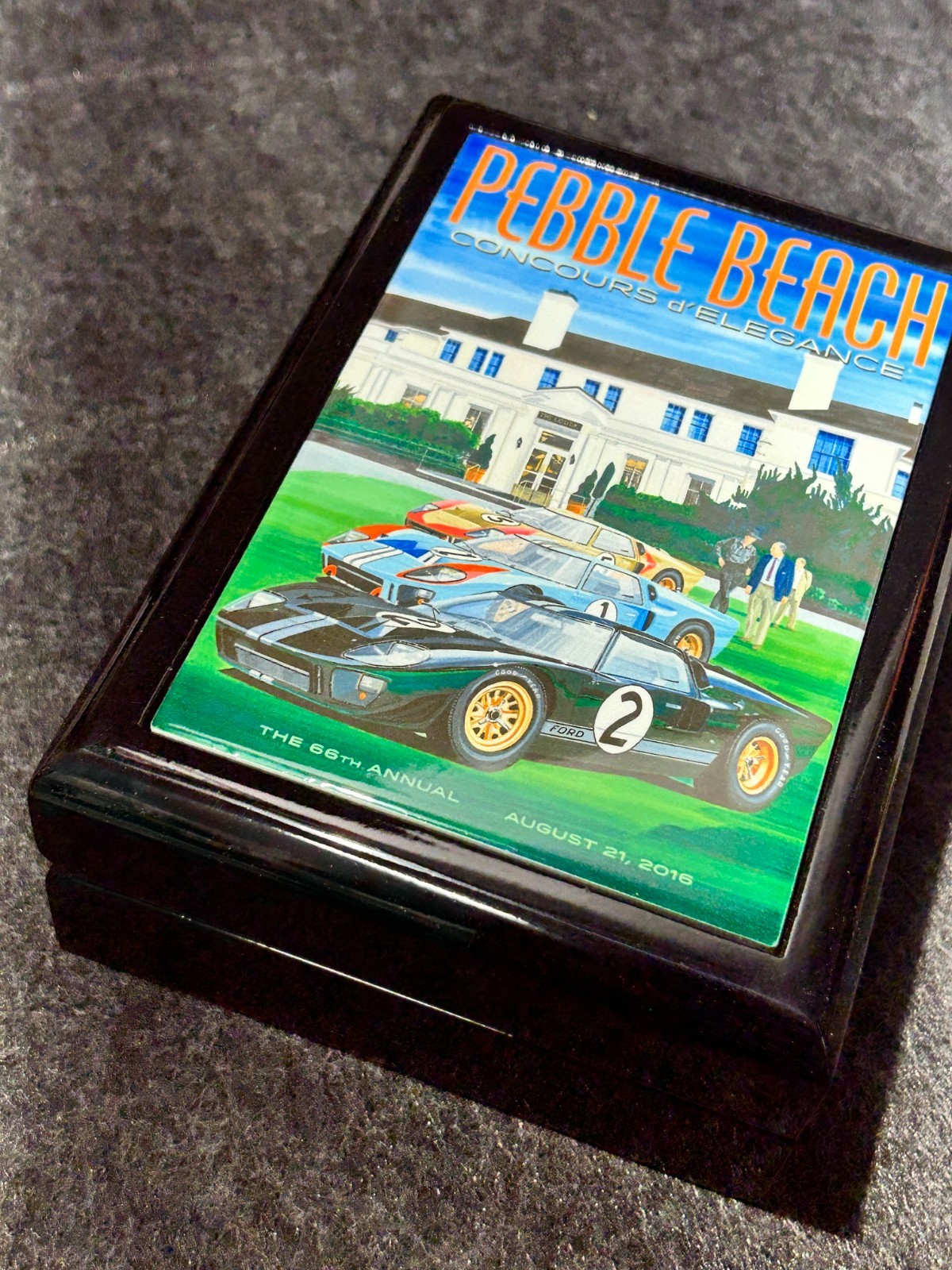 2016 Pebble Beach Concours d'Elegance  Presentation Tile Box - FORD GT40 Le Mans