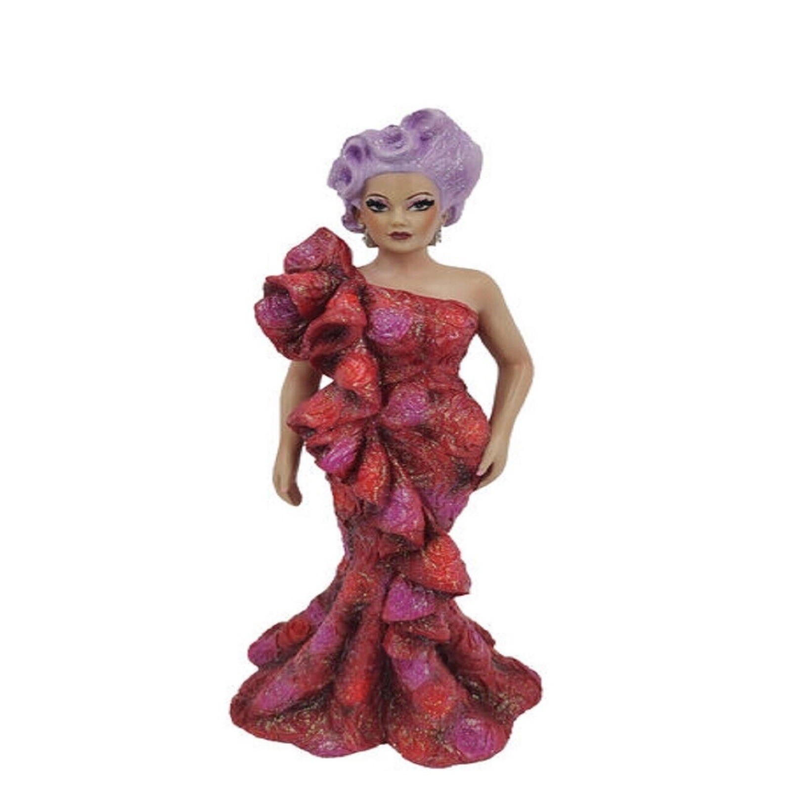 December Diamonds Lavender Rose Drag Queen Ornament What a Drag Figurine 5555258