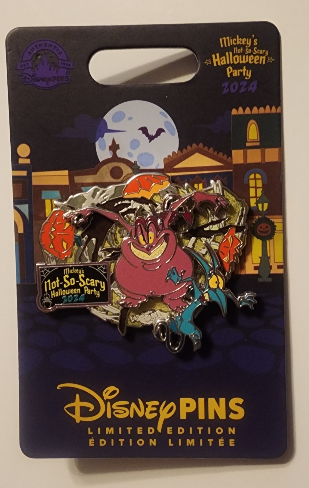 PAIN PANIC 2024 MICKEY\'S NOT SO SCARY HALLOWEEN PIN NEW HERCULES DISNEY WORLD LE
