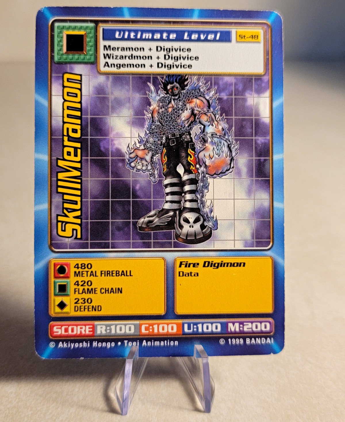 BANDAI Digimon 1999 DigiMon Card Game ST-48 SkullMeramon Ultimate English