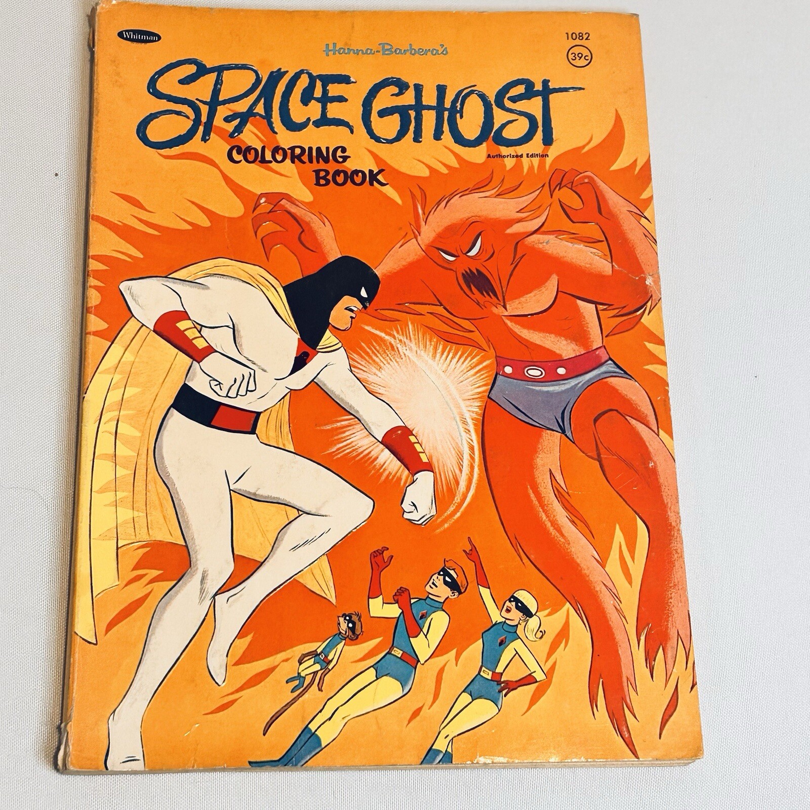 Space Ghost Coloring Book 1082 Hanna Barbera\'s Whitman Rare HTF